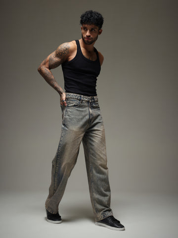 Sandstone Straight Cut Jeans
