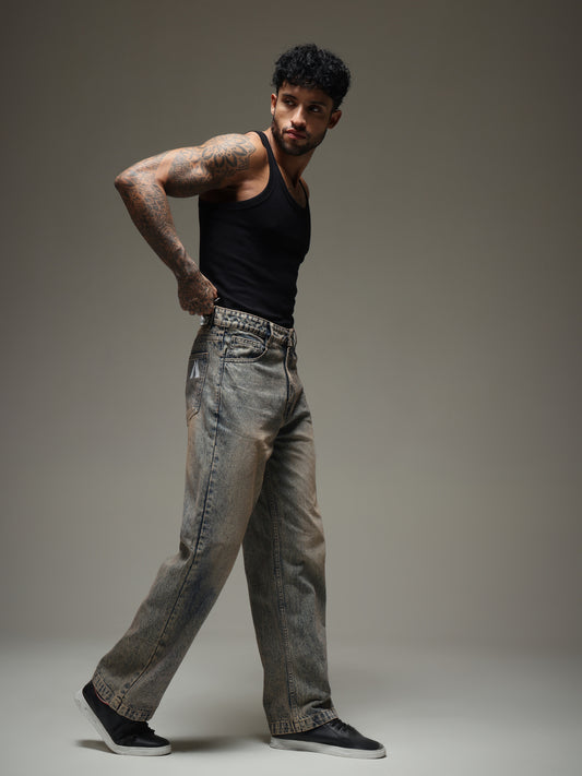 Sandstone Straight Cut Jeans