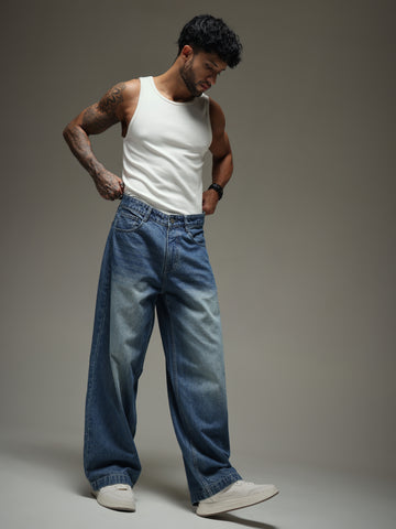 Faded Ocean Baggy Jeans