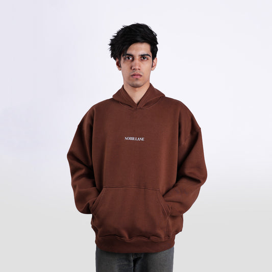 BASIC BROWN HOODIE[unisex]