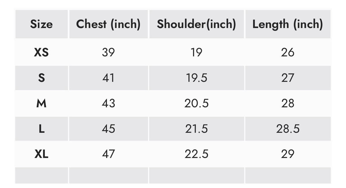 Size Guide